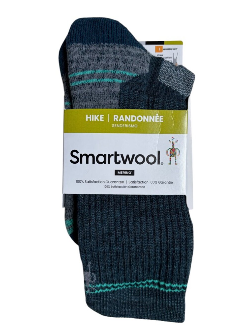 NWT Smartwool Women's Hike Crew Socks (Twilight Blue) - Large